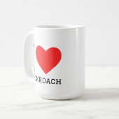 Ik hou van kakkerlak koffiemok (Voorkant links)