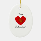 Ik hou van kakkerlakken keramisch ornament (Voorkant)
