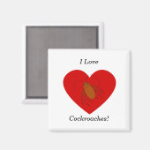 Ik hou van kakkerlakken magneet (Voorkant / Achterkant)