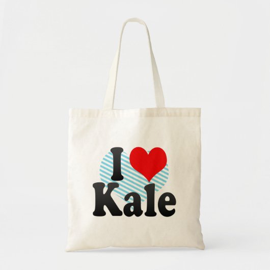 Ik hou van Kale Tote Bag (Voorkant)