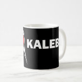 Ik hou van Kaleb Coffee-Mok Koffiemok (Voorkant rechts)