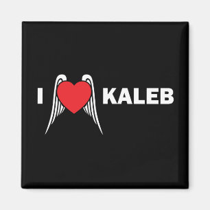 Ik hou van Kaleb Square Magnet
