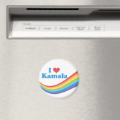 Ik hou van Kamala Rainbow Election Magneet