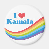 Ik hou van Kamala Rainbow Election Magneet (Voorkant)