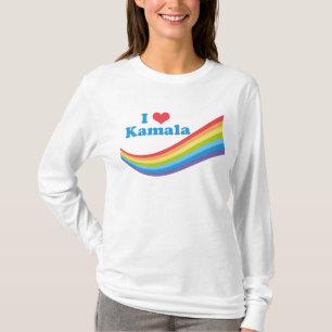 Ik hou van Kamala Rainbow Schattigee Verkiezingen  T-shirt