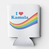 Ik hou van Kamala Schattigee verkiezing regenboog Blikjeskoeler (Achterkant)