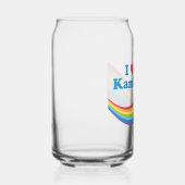 Ik hou van Kamala Schattigee verkiezing regenboog Blikvorm Glas (Rechts)