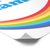 Ik hou van Kamala Schattigee verkiezing regenboog Poster (Hoek)