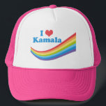 Ik hou van Kamala Schattigee verkiezing regenboog Trucker Pet<br><div class="desc">Een prachtig Kamala Harris regenboog pet voor de verkiezingen van 2024 met de tekst I Love Kamala. Schattigee en kleurrijke ondersteuning voor ons vice-president.</div>