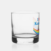 Ik hou van Kamala Schattigee verkiezing regenboog Whisky Glas (Rechts)