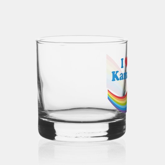 Ik hou van Kamala Schattigee verkiezing regenboog Whisky Glas (Rechts)