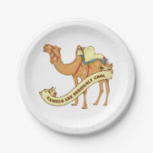 Ik hou van kamelen papieren bordje (Voorkant)