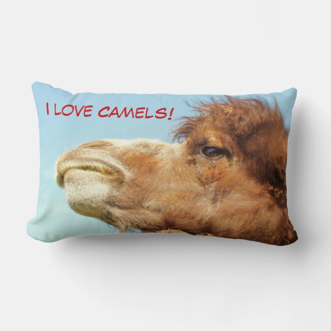 Ik hou van kamelen - Pillow Kussen (Voorkant)
