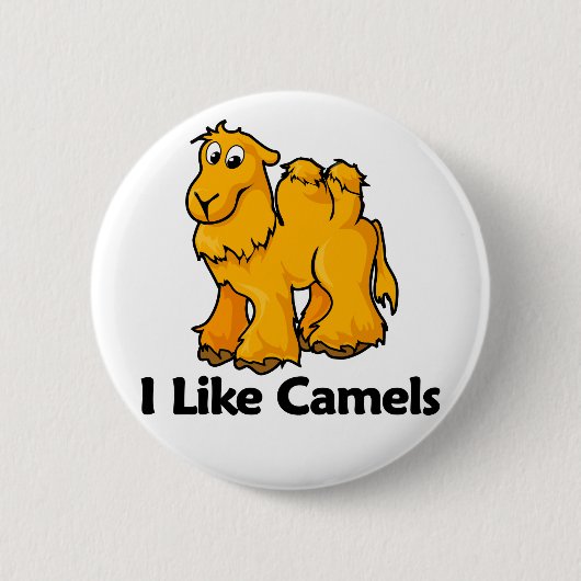 Ik hou van kamelen ronde button 5,7 cm (Voorkant)