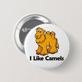 Ik hou van kamelen ronde button 5,7 cm (Voorkant /achterkant)