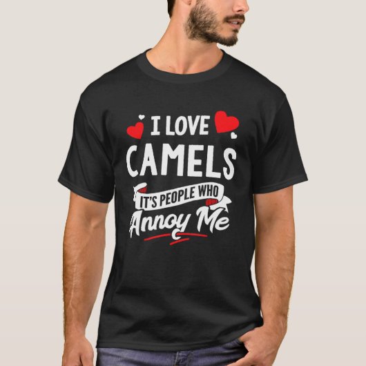 Ik hou van kamelen t-shirt (Voorkant)