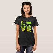 Ik hou van kamelen woestijn kamel en hou van jonge t-shirt (Voorkant volledig)
