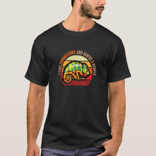 Ik hou van kameleons en misschien 3 mensen voor re t-shirt
