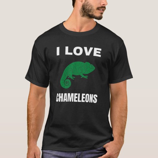 Ik hou van kameleons t-shirt (Voorkant)