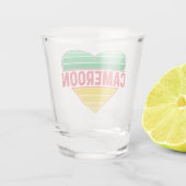 Ik hou van Kameroen, Kameroens hart Shot Glas (Achterkant)