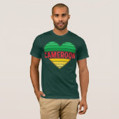 Ik hou van Kameroen, Kameroens hart T-shirt (Voorkant volledig)