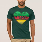 Ik hou van Kameroen, Kameroens hart T-shirt (Voorkant)