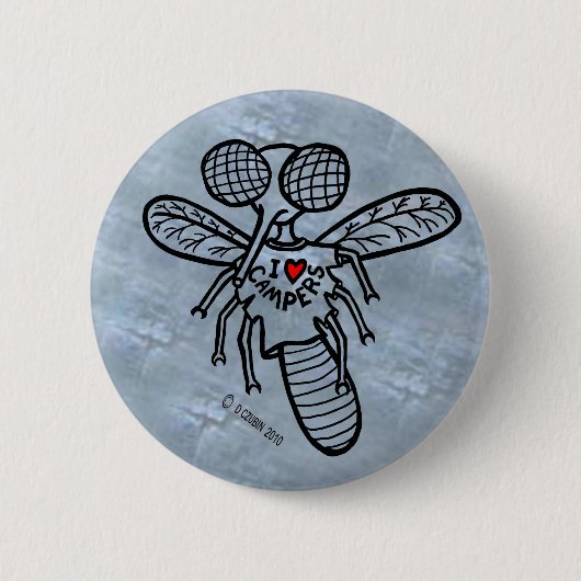 Ik hou van kampeerders! ronde button 5,7 cm (Voorkant)