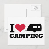 Ik hou van kamperen briefkaart (Voorkant / Achterkant)