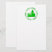 Ik hou van kamperen briefpapier (Voorkant / Achterkant)