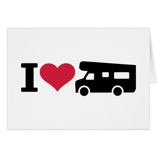 Ik hou van kamperen - camper (Voorkant Horizontaal)