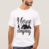 Ik hou van kamperen - Camping T-shirt (Voorkant)