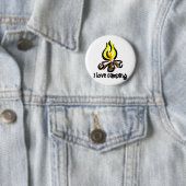 ik hou van kamperen ronde button 5,7 cm (In situ)
