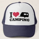 Ik hou van kamperen trucker pet<br><div class="desc">Ik hou van kamperen - caravan - trailer - vakantie - mobiel thuis - kamper</div>