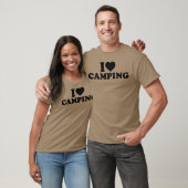 ik hou van kamperen witte cadeau t-shirt (Unisex)
