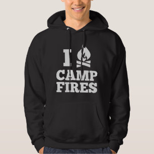 Ik hou van kampvuur hoodie