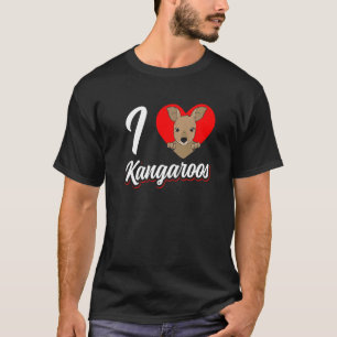 Ik hou van kangoeroes Dierenkangoeroe Australië 1 T-shirt