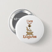Ik hou van kangoeroes ronde button 5,7 cm (Voorkant /achterkant)