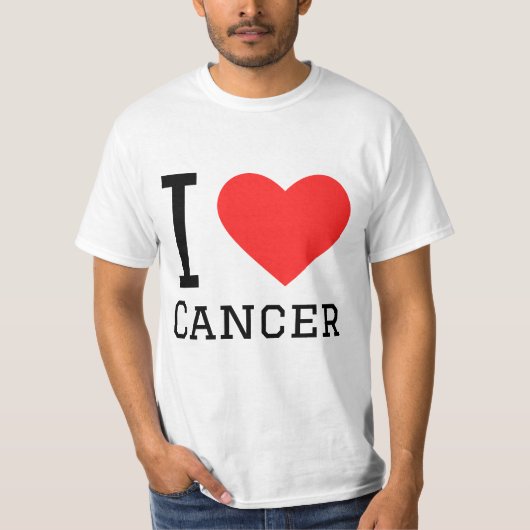 Ik hou van kanker t-shirt (Voorkant)