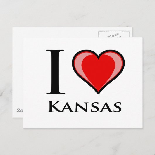 Ik hou van Kansas Briefkaart (Voorkant / Achterkant)