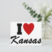 Ik hou van Kansas Briefkaart (Staand voorkant)