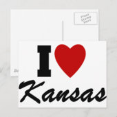 Ik hou van Kansas Briefkaart (Voorkant / Achterkant)