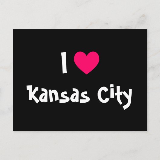 Ik hou van Kansas City Briefkaart (Voorkant)
