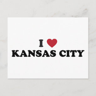Ik hou van Kansas City Kansas Briefkaart