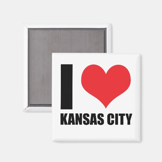 Ik hou van Kansas City Magneet (Voorkant / Achterkant)
