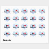 Ik hou van Kansas City Ronde Sticker (Vel)