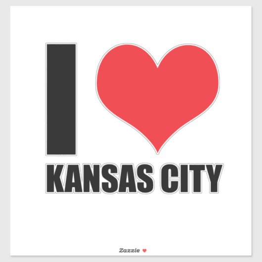 Ik hou van Kansas City Sticker (Vel)