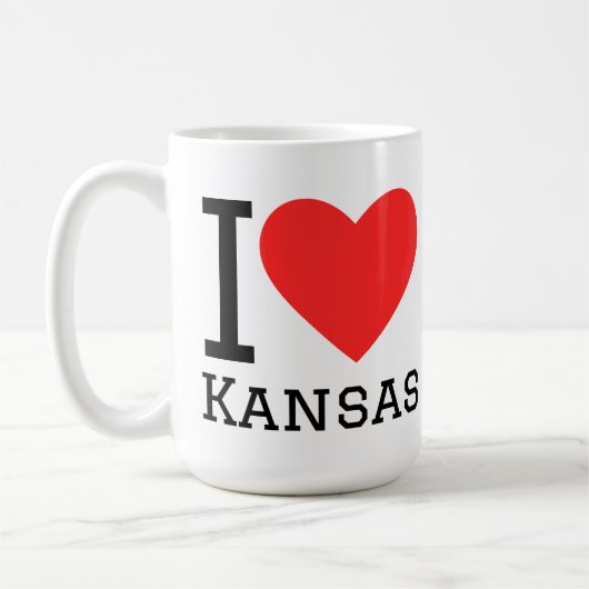 Ik hou van kansas koffiemok (Links)