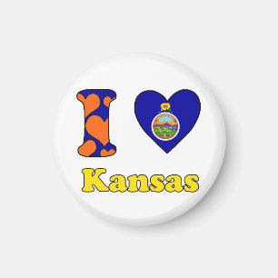 Ik hou van Kansas Magneet
