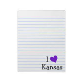 Ik hou van Kansas Notitieblok (Linkerzijde)