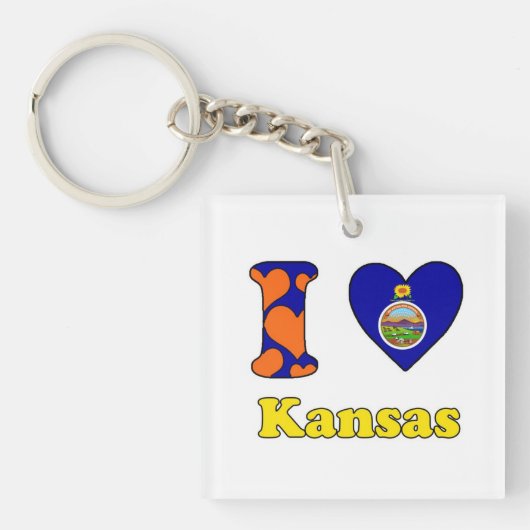 Ik hou van Kansas Sleutelhanger (voorkant)